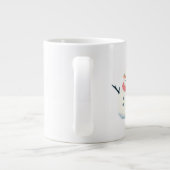 Christmas Snowman Mug – Twinkling Holiday Cocoa Jumbo-Tasse (Rückseite)