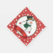 Christmas Snowman Paper Napkins Serviette (Ecke)