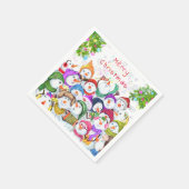 Christmas Snowman Party Napkins Serviette (Ecke)