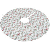 Christmas Snowman Pattern Polyester Weihnachtsbaumdecke (Schrägansicht)