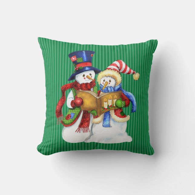 Christmas Snowman Pillow Kissen (Vorderseite)