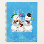 Christmas Snowman Planer<br><div class="desc">Dieses Design zeigt eine Familie von einem Schneemann mit dem Text "Frohe Weihnachten". Es ist perfekt für diese Weihnachtszeit. Es kann auch ein Geschenk für Familie und Freunde.</div>