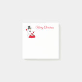Christmas Snowman Post It Notes Post-it Klebezettel (Vorderseite)