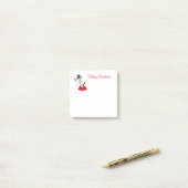 Christmas Snowman Post It Notes Post-it Klebezettel (Auf Schreibtisch)