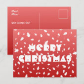 Christmas Snowman Postcard Postkarte (Vorne/Hinten)