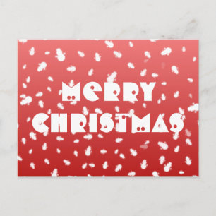 Christmas Snowman Postcard Postkarte