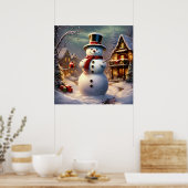 Christmas Snowman Poster (Küche)