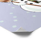 Christmas Snowman Poster (Ecke)