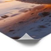 Christmas Snowman Poster (Ecke)