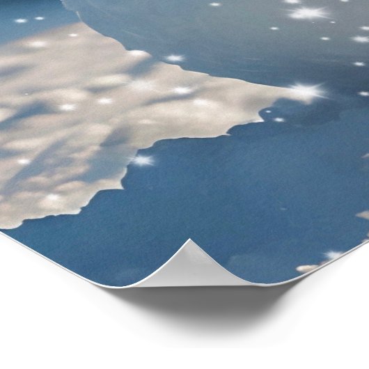 Christmas Snowman Poster (Ecke)