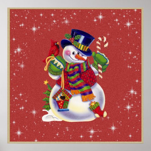 Christmas Snowman Poster (Vorne)
