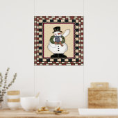 Christmas Snowman Poster (Küche)