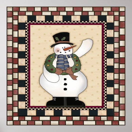 Christmas Snowman Poster (Vorne)