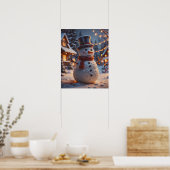 Christmas Snowman Poster (Küche)