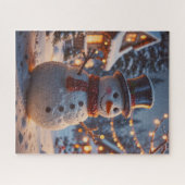 Christmas Snowman Puzzle (Horizontal)
