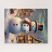 Christmas Snowman Puzzle (Horizontal)