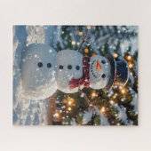Christmas Snowman Puzzle (Horizontal)