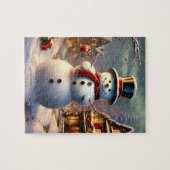 Christmas Snowman Puzzle (Horizontal)