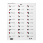 Christmas Snowman Return Address Label (Vorne)