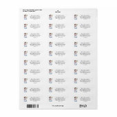 Christmas Snowman Return Address Label (Vorne)