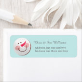 Christmas Snowman Return Address Label (Insitu)