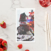 CHRISTMAS SNOWMAN SERVIETTE (Beispiel)