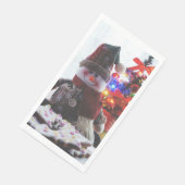 CHRISTMAS SNOWMAN SERVIETTE (Ecke)