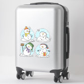 Christmas Snowman Sticker (Koffer)