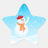 Christmas Snowman Sticker (Vorderseite)