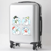 Christmas Snowman Sticker (Koffer)