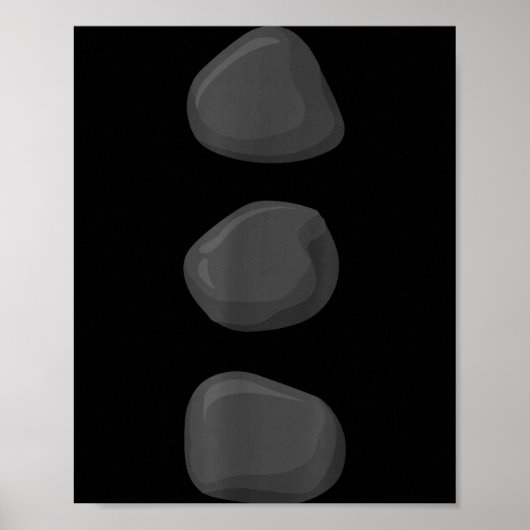 Christmas Snowman Three Black Buttons Xmas Costume Poster (Vorne)