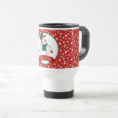 Christmas Snowman Travel Mug Reisebecher (VorderseiteRechts)