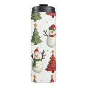 Christmas Snowman Tumbler Thermosbecher (Vorderseite)