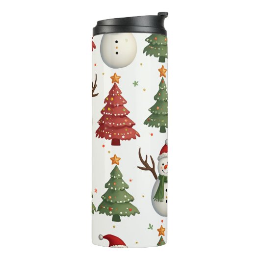 Christmas Snowman Tumbler Thermosbecher (Nach links gedreht)