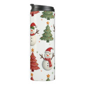 Christmas Snowman Tumbler Thermosbecher (Nach rechts gedreht)