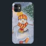 Christmas snowman walking Case-Mate iPhone hülle<br><div class="desc">christmas snowman doll man, 
fun painting celebrate love , 
funny cheerful drawn snowflake, 
vintage scarf forest cute, 
cartoon drawing art merry , 
new white season snow, 
celebration happy illustration , 
winter holiday santa year, 
tree house hat, 
doll christmas snowman man, </div>