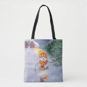 Christmas snowman walking tasche (Vorderseite)