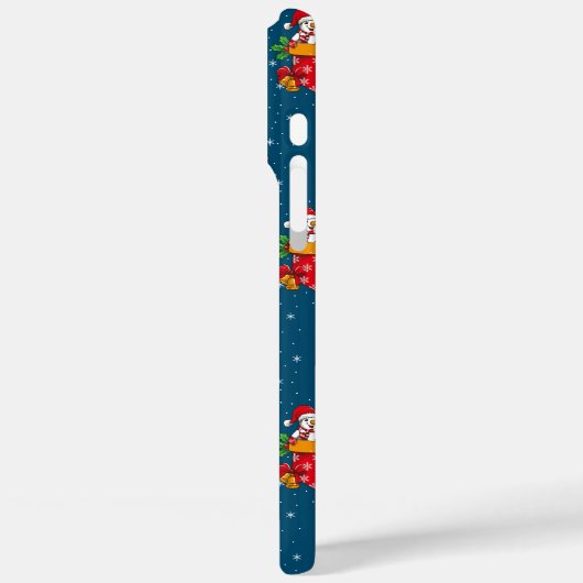 Christmas Snowman Whimsical Pattern Case-Mate iPhone Hülle (Rückseite / Links)