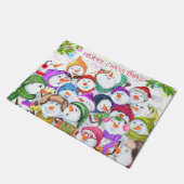 Christmas Snowmans Doormat Fußmatte (Schrägansicht)