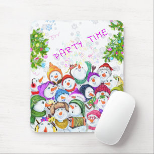 Christmas Snowmans Mouse Pad Mousepad