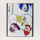 CHRISTMAS SNOWMEN AM SPIEL PUZZLE (Vertikal)
