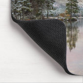 Christmas Snowy Landscape Scottish Loch Mousepad (Ecke)