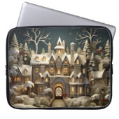 Christmas Snowy Manor Storybook Wonderland Laptopschutzhülle (Vorderseite)