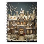 Christmas Snowy Manor Storybook Wonderland Notizblock (Vorderseite)
