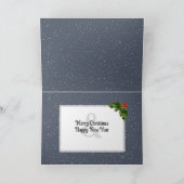 Christmas Snowy Owls Feiertagskarte (Innenseite)