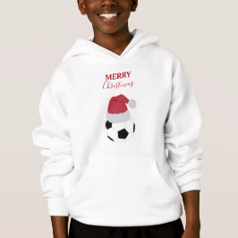 Christmas Soccer Ball Sports Football Holiday Hoodie