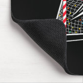 Christmas Soccer Goal Ball Lights Santa Xmas Kids Mousepad (Ecke)