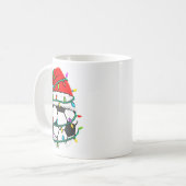 Christmas Soccer Santa Hat Lights Santa Srts Xmas  Kaffeetasse (Vorderseite Links)