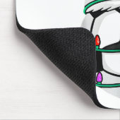 Christmas Soccer Santa Hat Lights Santa Srts Xmas  Mousepad (Ecke)