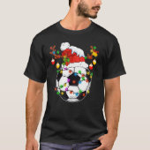 Christmas Soccer Snow Holiday Sport Lover Soccer P T-Shirt (Vorderseite)